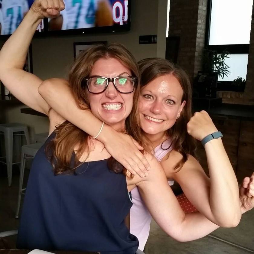 Katie and I being tough.jpg