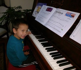 Buddy playing Piano