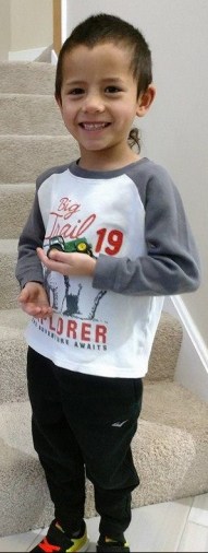 Buddy with Grant's Tracker