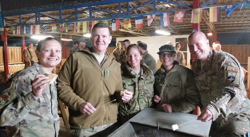 Smores with the VADM