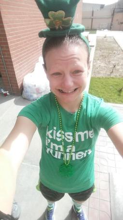 me eating after st patty run